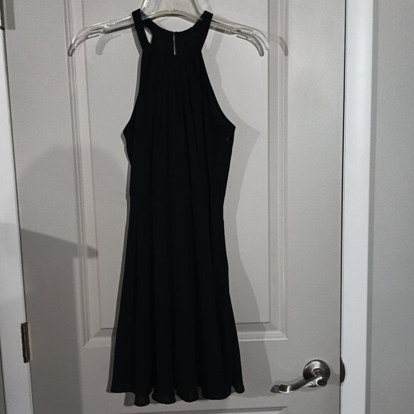 Express Formal Halter Dress Black 2 EUC - Picture 1 of 11